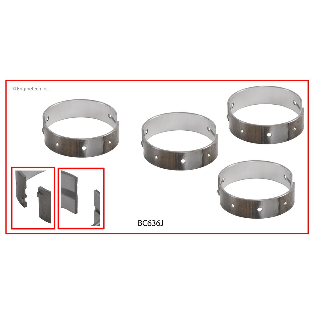 Enginetech BC636J.25 Engine Full Crankshaft Main Bearing Set for Dodge Stealth and Mitsubishi 3000GT
