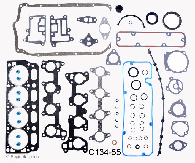 Enginetech C134-55 Engine Full Gasket Set for GMC and Chevrolet Cars and Trucks