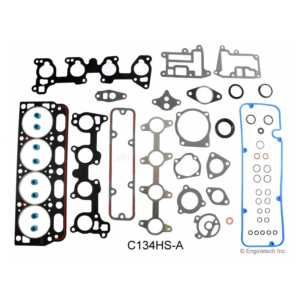 Enginetech C134HS-AAWB Engine Cylinder Head Gasket Set for GMC and Chevrolet Cars and Trucks with Head Bolts