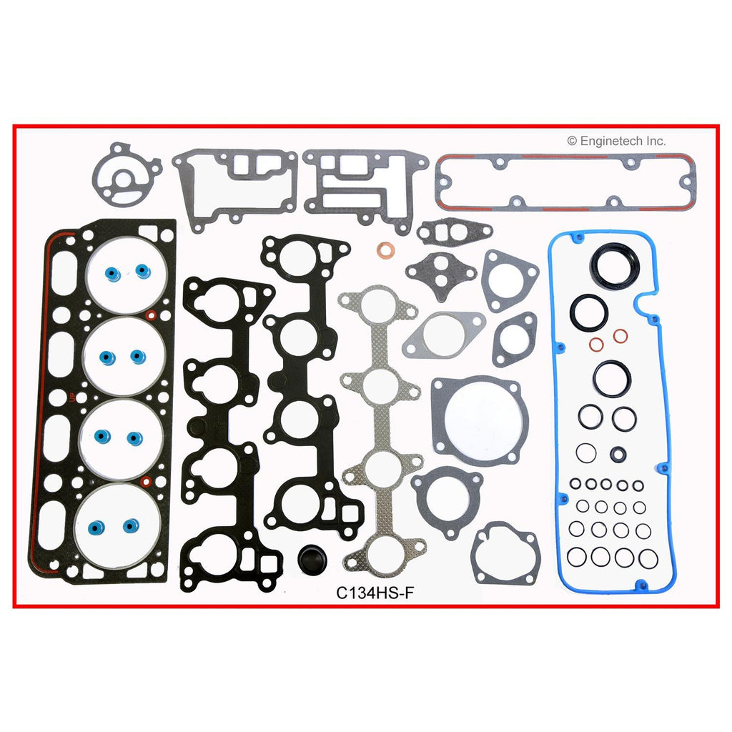 Enginetech C134HS-FWB Engine Cylinder Head Gasket Set for GMC and Chevrolet Cars and Trucks with Head Bolts
