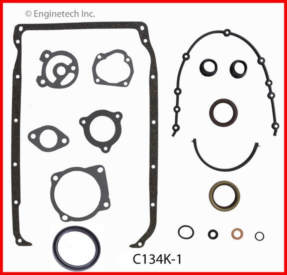 Enginetech C134K-1 Engine Full Gasket Set for Chevrolet and GMC Cars and Trucks