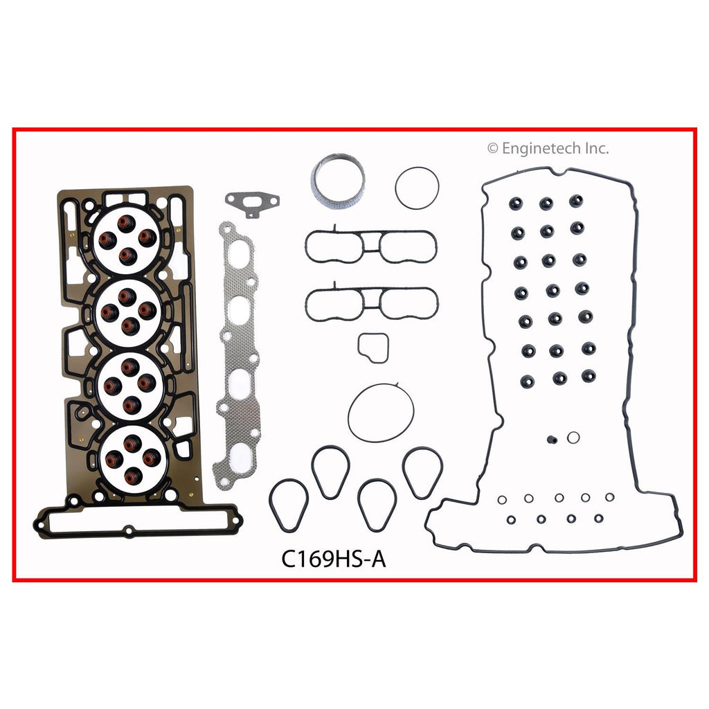 Enginetech C169HS-AWB Engine Cylinder Head Gasket Set for GMC and Chevrolet Vehicles