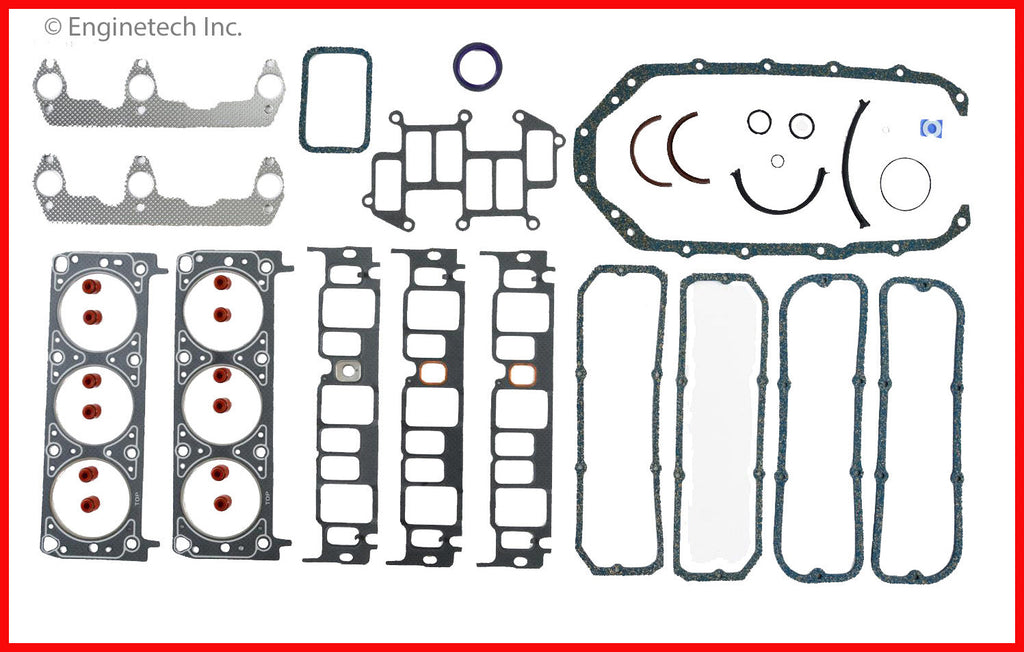 Enginetech C173-22 Engine Full Gasket Set for GMC and Chevrolet Car and Truck