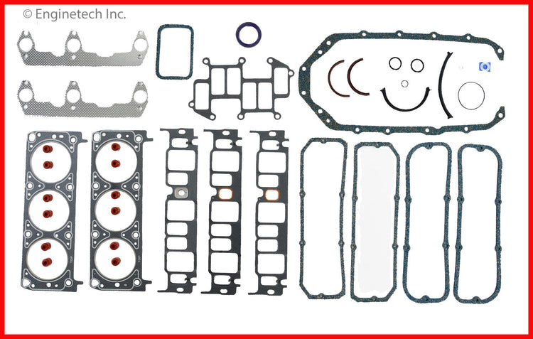 Enginetech C173-22 Engine Full Gasket Set for GMC and Chevrolet Car and Truck
