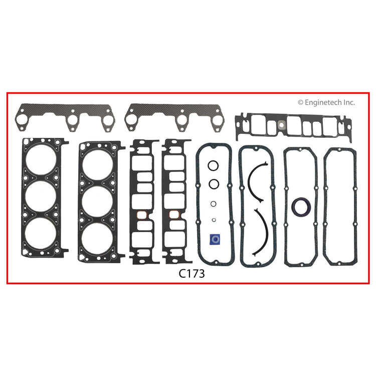 Enginetech C173 Full Gasket Set for GMC and Chevy Cars and Trucks