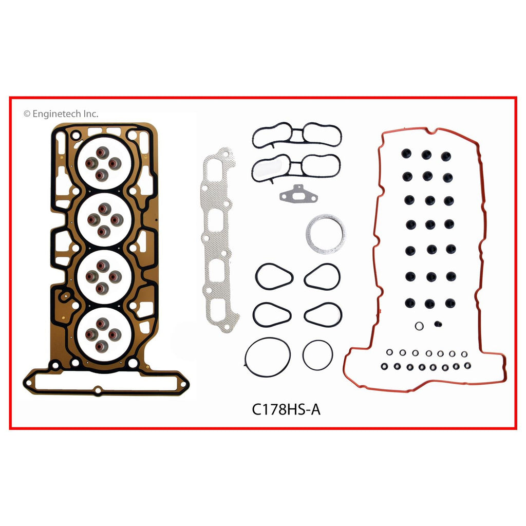 Enginetech C178HS-A Engine Cylinder Head Gasket Set for GMC and Chevrolet Vehicles