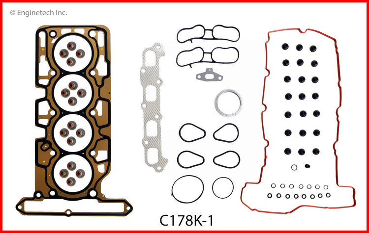 Enginetech C178K-1 Full Engine Gasket Set for GMC and Chevrolet Vehicles