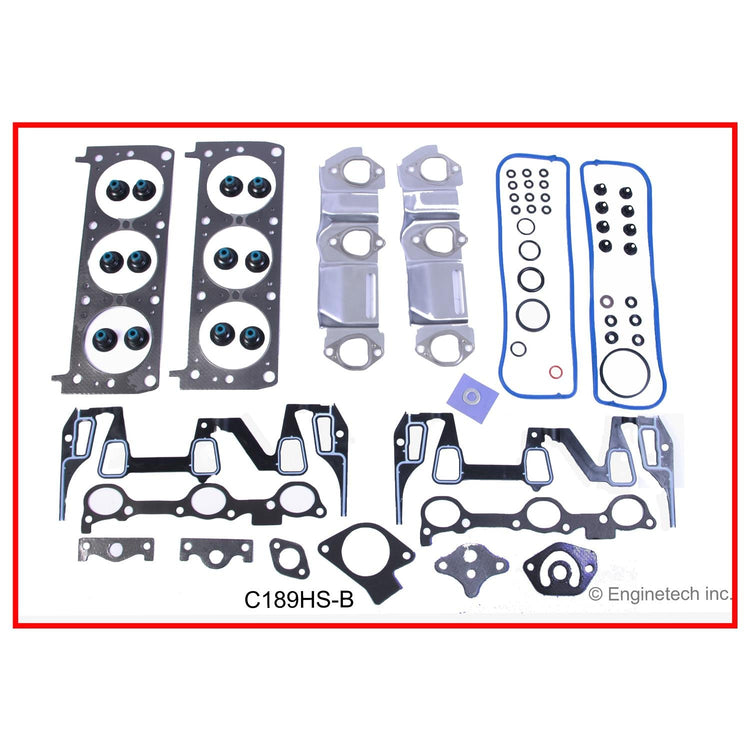 Enginetech C189HS-BAWB Engine Cylinder Head Gasket Set for GMC and Chevrolet Vehicles