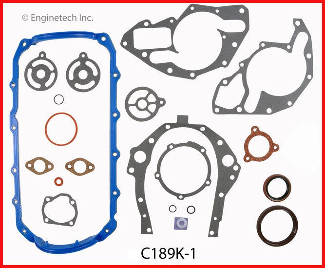 Enginetech C189K-1 Engine Full Gasket Set for GMC and Chevrolet Cars and Trucks