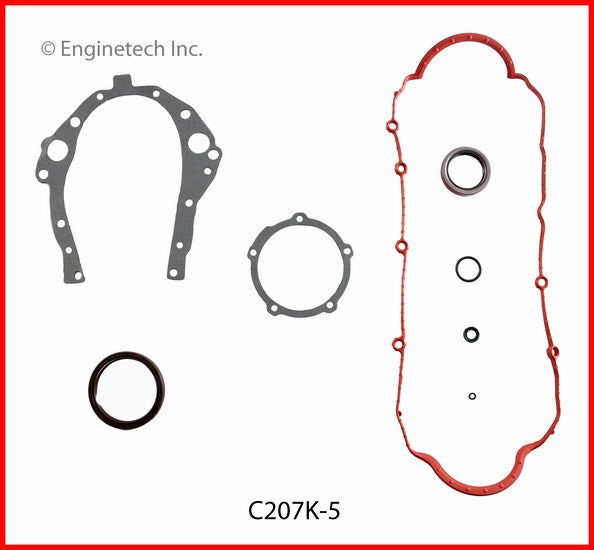 Enginetech C207K-5 Engine Full Gasket Set for GMC and Chevrolet Cars and Trucks