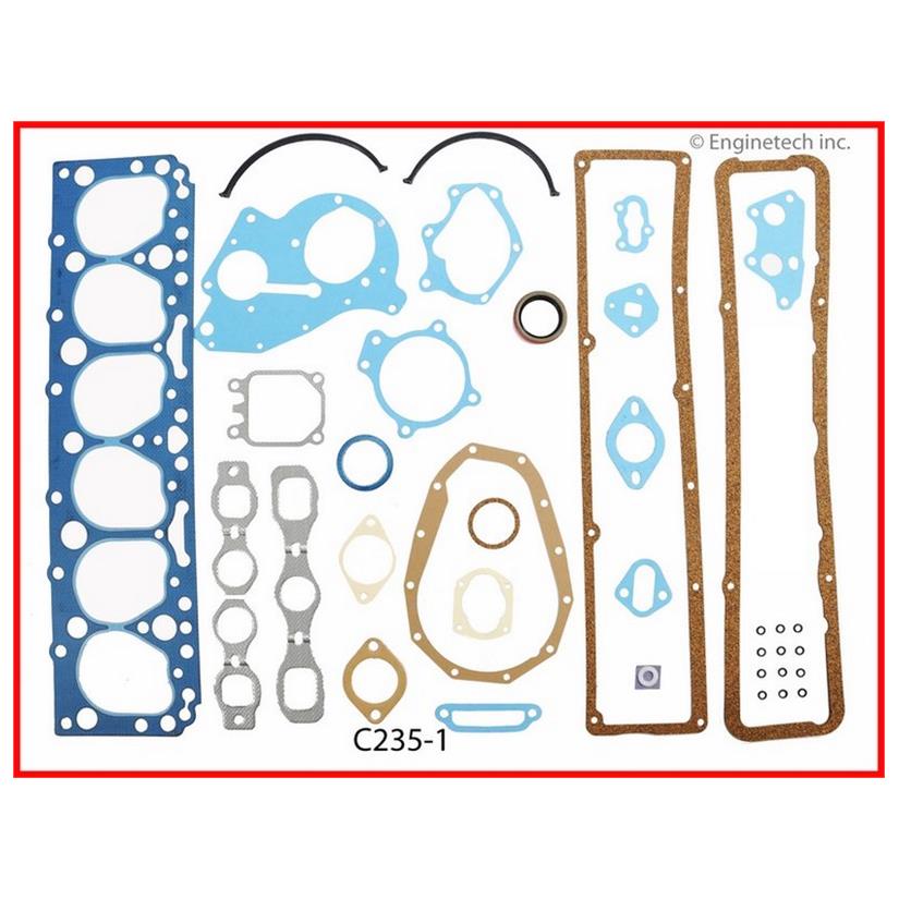 Enginetech C235-1 Engine Full Gasket Set for GMC and Chevrolet Cars and Trucks