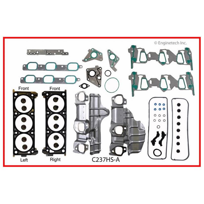 Enginetech C237HS-A Engine Cylinder Head Gasket Set for GMC and Chevrolet Vehicles