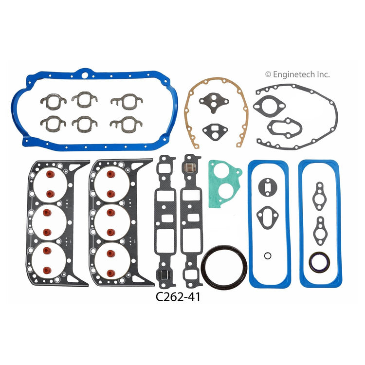 Enginetech C262-41 Engine Full Gasket Set for GMC and Chevrolet Cars and Trucks
