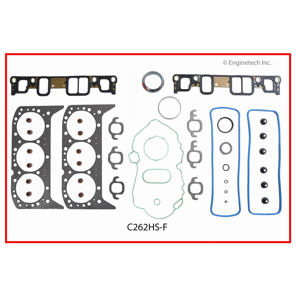 Enginetech C262HS-F Engine Cylinder Head Gasket Set for Chevrolet and GMC Vehicles