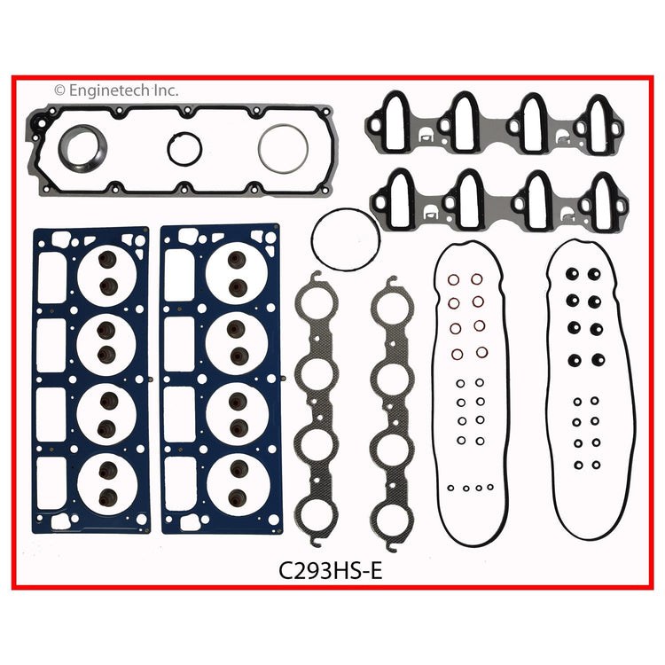 Enginetech C293HS-E Engine Cylinder Head Gasket Set for GMC and Chevrolet Vehicles