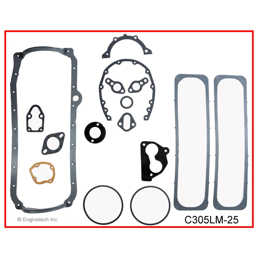 Enginetech C305LM-25 Engine Full Gasket Set for GMC and Chevrolet Cars and Trucks