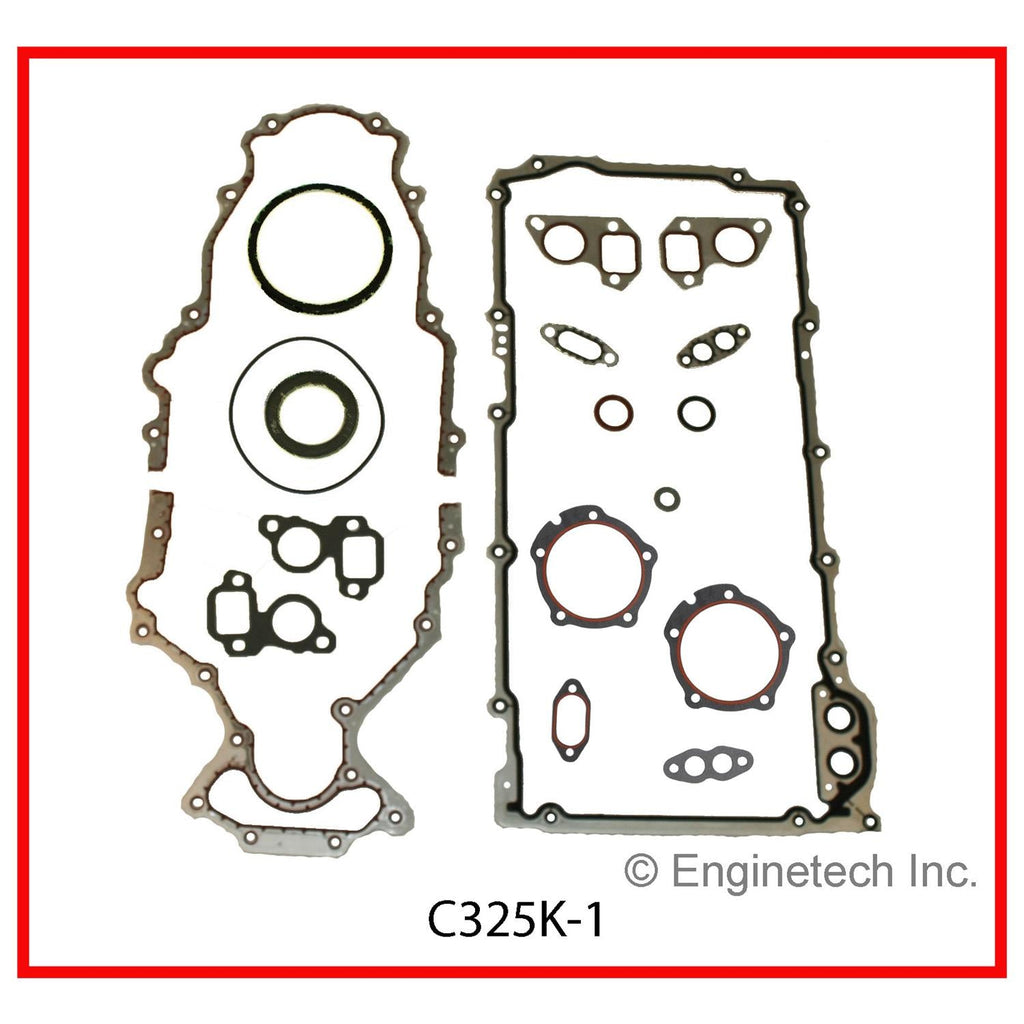 Enginetech C325K-1 Engine Full Gasket Set for GMC and Chevrolet Cars and Trucks