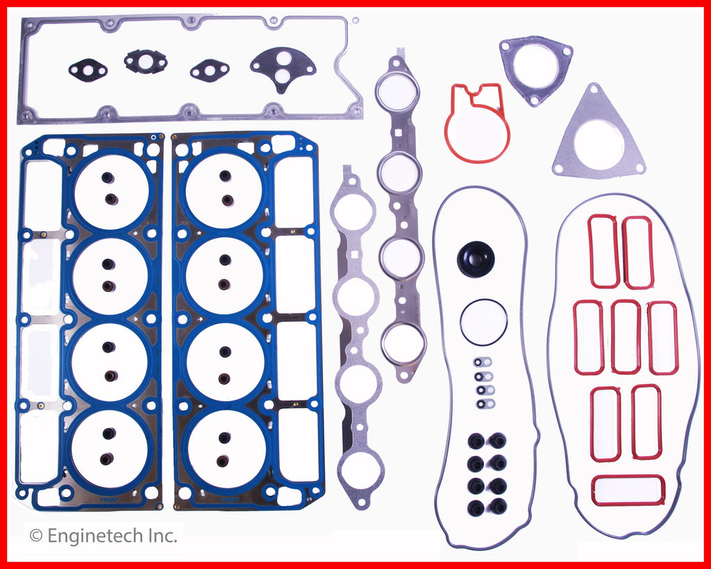 Enginetech C346HS-BWB Engine Cylinder Head Gasket Set for GMC and Chevrolet Cars and Trucks with Head Bolts