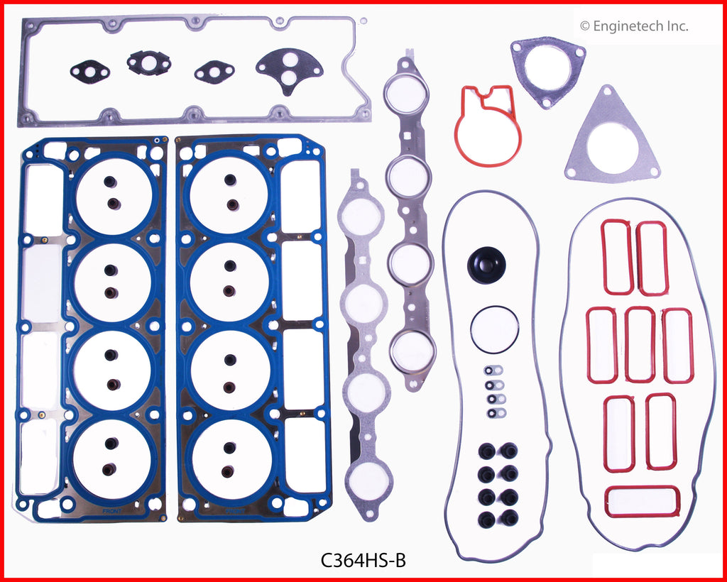 Enginetech C346HS-B Engine Cylinder Head Gasket Set for GM and Chevrolet Cars and Trucks