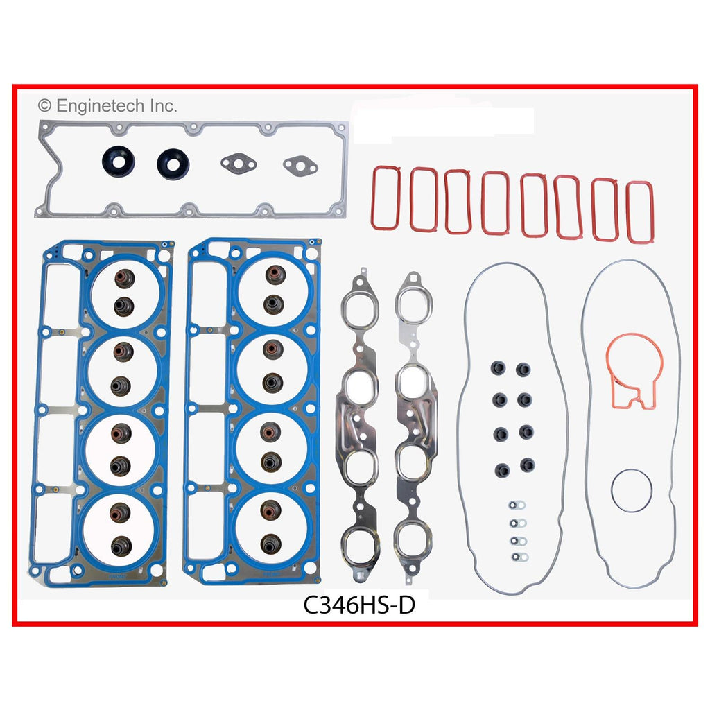 Enginetech C346HS-DWB Engine Cylinder Head Gasket Set for Chevrolet Corvette and GMC Trucks