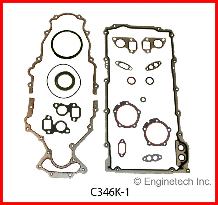 Enginetech C346K-1 Engine Full Gasket Set for GMC and Chevrolet Cars and Trucks