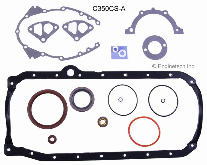 Enginetech C350CS-A Engine Lower End Gasket Set for GM and Chevrolet Cars and Trucks