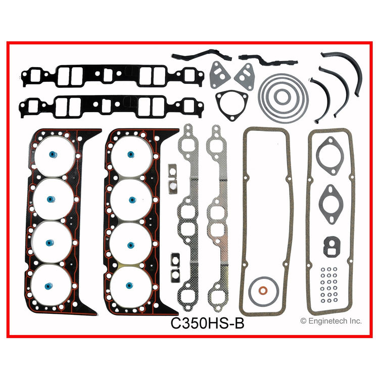 Enginetech C350HS-B Engine Cylinder Head Gasket Set for Chevy and GMC Trucks and Cars