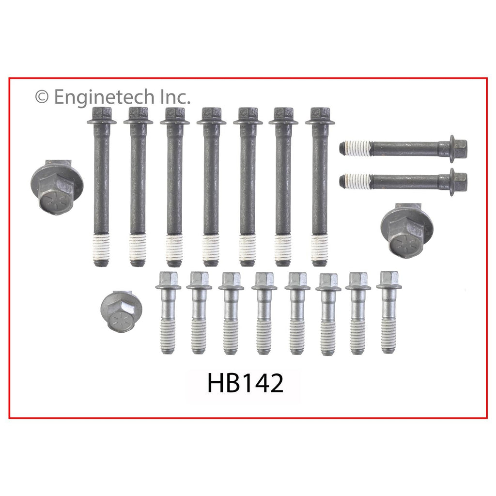 Enginetech C350HS-CWB Engine Cylinder Head Gasket Set for GMC and Chevrolet Cars and Trucks with Head Bolts