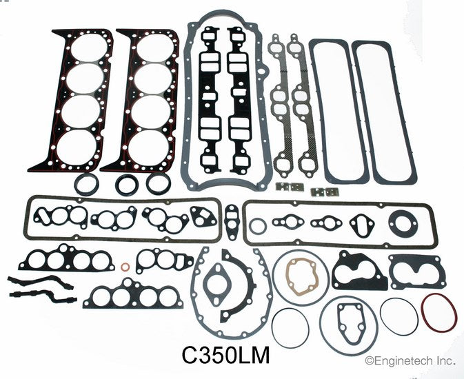 Enginetech C350LM Full Gasket Set for GMC and Chevy Cars and Trucks