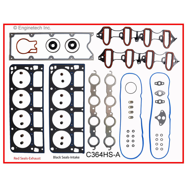 Enginetech C364HS-AWB Engine Cylinder Head Gasket Set for GMC and Chevrolet Trucks and SUVs