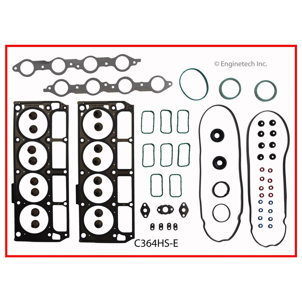 Enginetech C364HS-E Engine Cylinder Head Gasket Set for Chevrolet and GMC Vehicles
