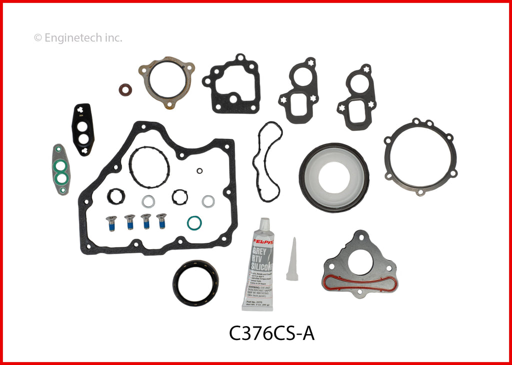 Enginetech C376CS-A Engine Lower End Gasket Set for GMC and Chevrolet Vehicles
