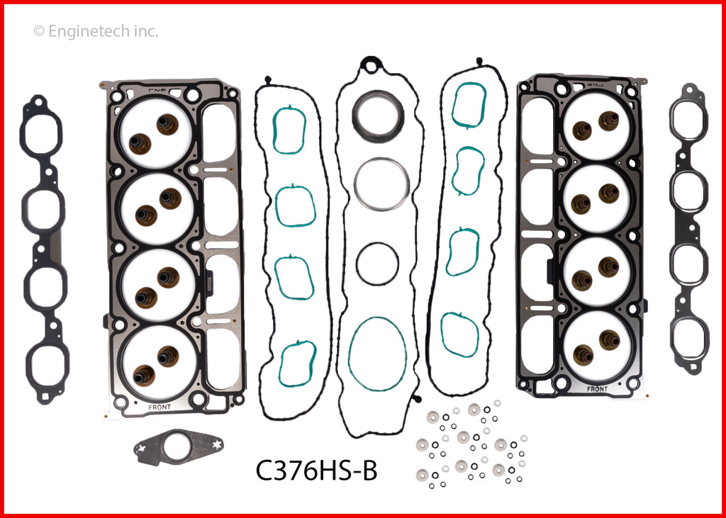 Enginetech C376HS-B Engine Cylinder Head Gasket Set for GMC and Chevrolet Vehicles