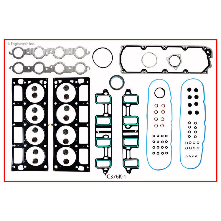 Enginetech C376K-1 Engine Full Gasket Set for GM and Chevrolet Trucks and SUVs
