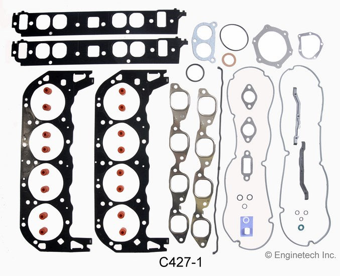 Enginetech Engine Full Gasket Set for GMC and Chevrolet Cars and Trucks (Part C427-1)