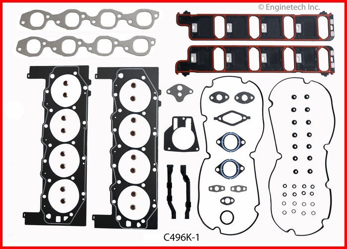 Enginetech C496K-1 Full Engine Gasket Set for GMC and Chevrolet Trucks and SUVs
