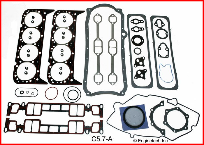 Enginetech C5.7-A Engine Full Gasket Set for GMC and Chevrolet Vehicles