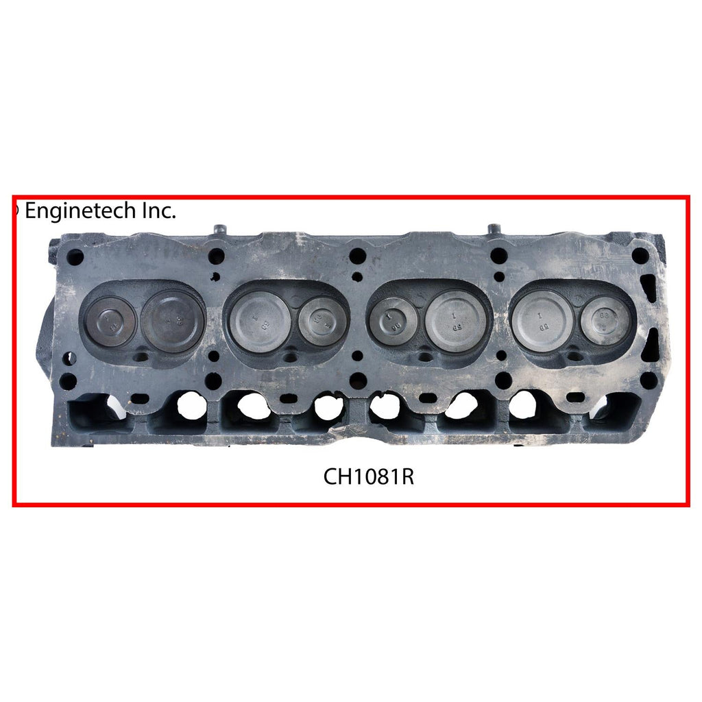 Enginetech Remanufactured Engine Cylinder Head Complete for Jeep CJ7 and Cherokee (Part CH1081R)