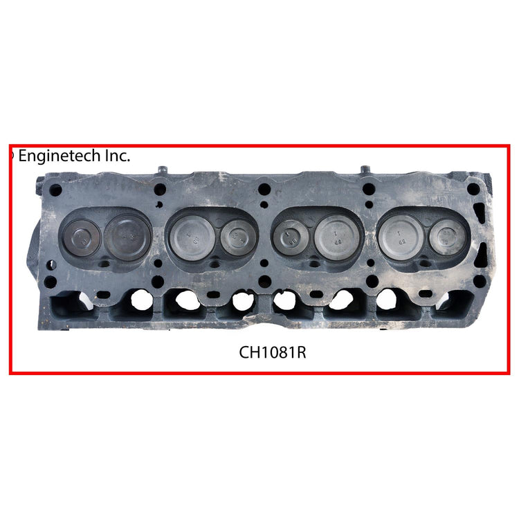 Enginetech Remanufactured Engine Cylinder Head Complete for Jeep CJ7 and Cherokee (Part CH1081R)