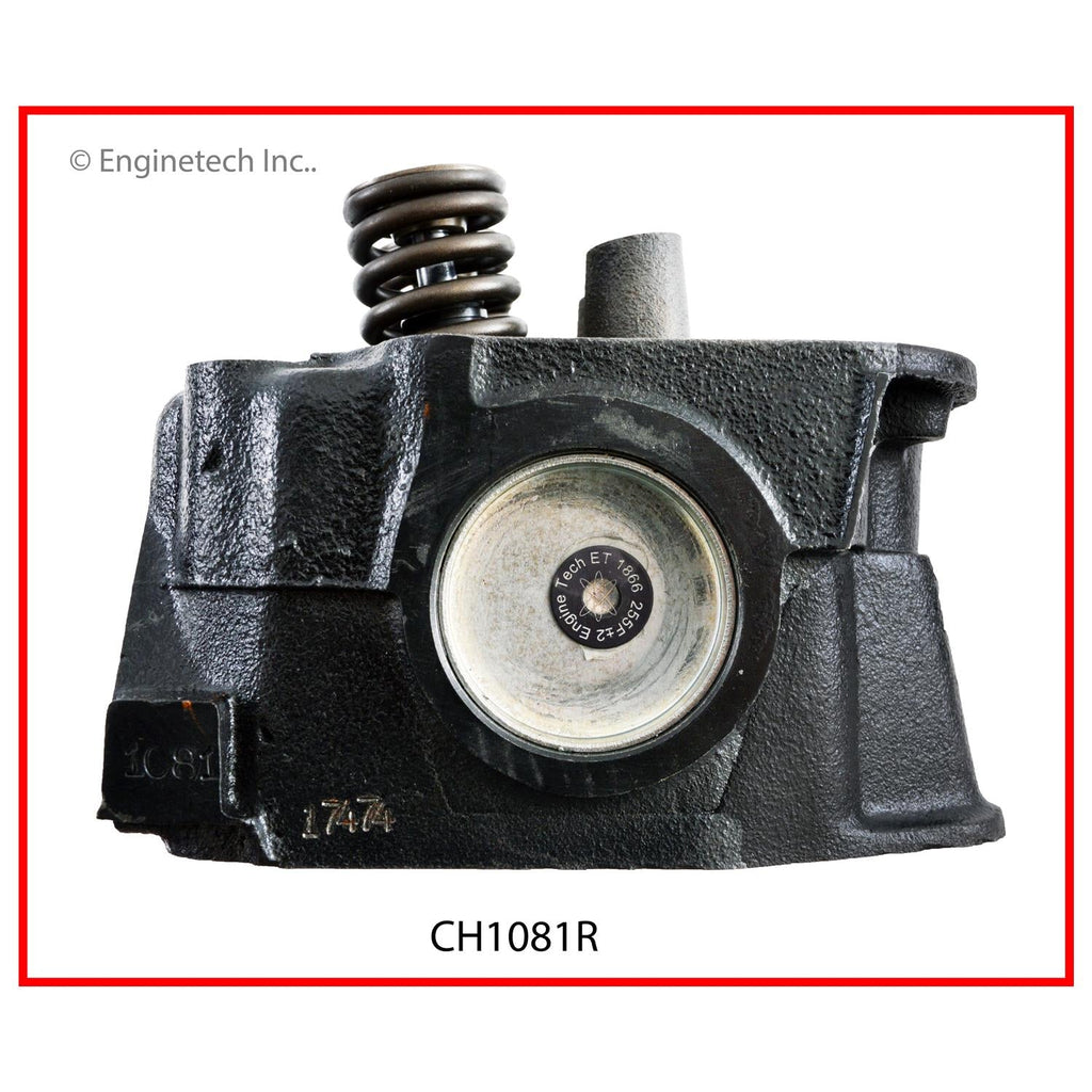 Enginetech Remanufactured Engine Cylinder Head Complete for Jeep CJ7 and Cherokee (Part CH1081R)