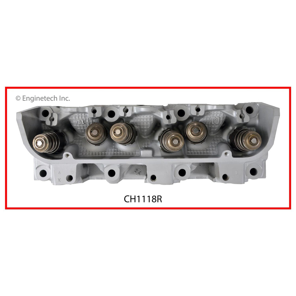 Enginetech CH1118R Remanufactured Engine Cylinder Head for Chevy and Pontiac Vehicles