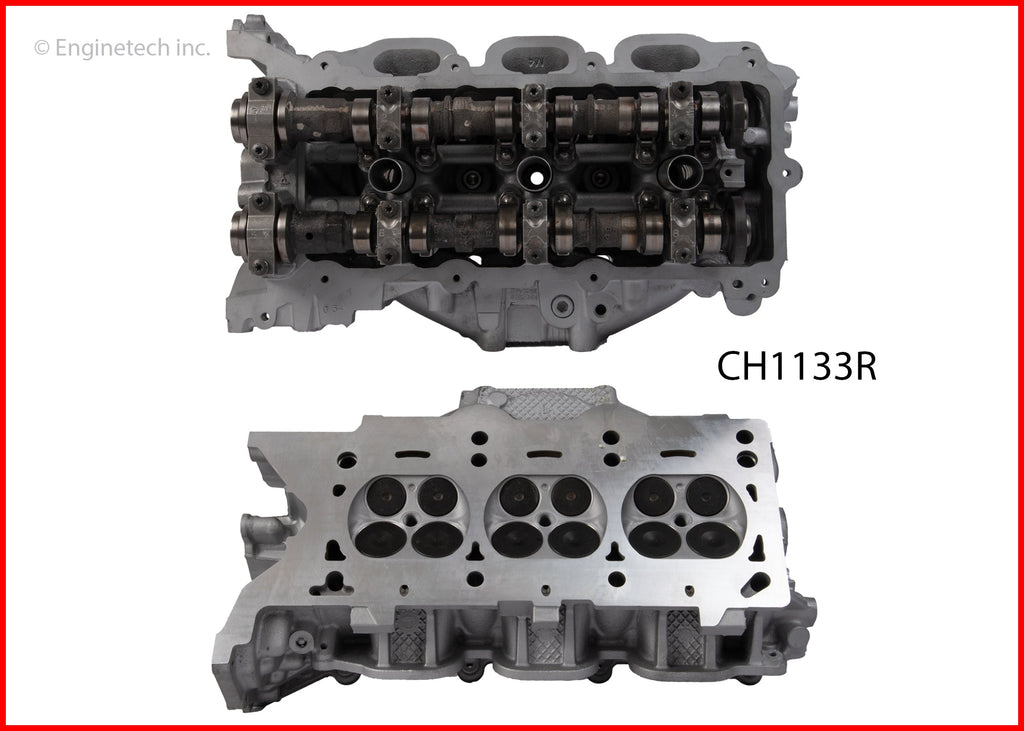 Enginetech Remanufactured Engine Cylinder Head Complete for 2014 Chrysler and Dodge Vehicles