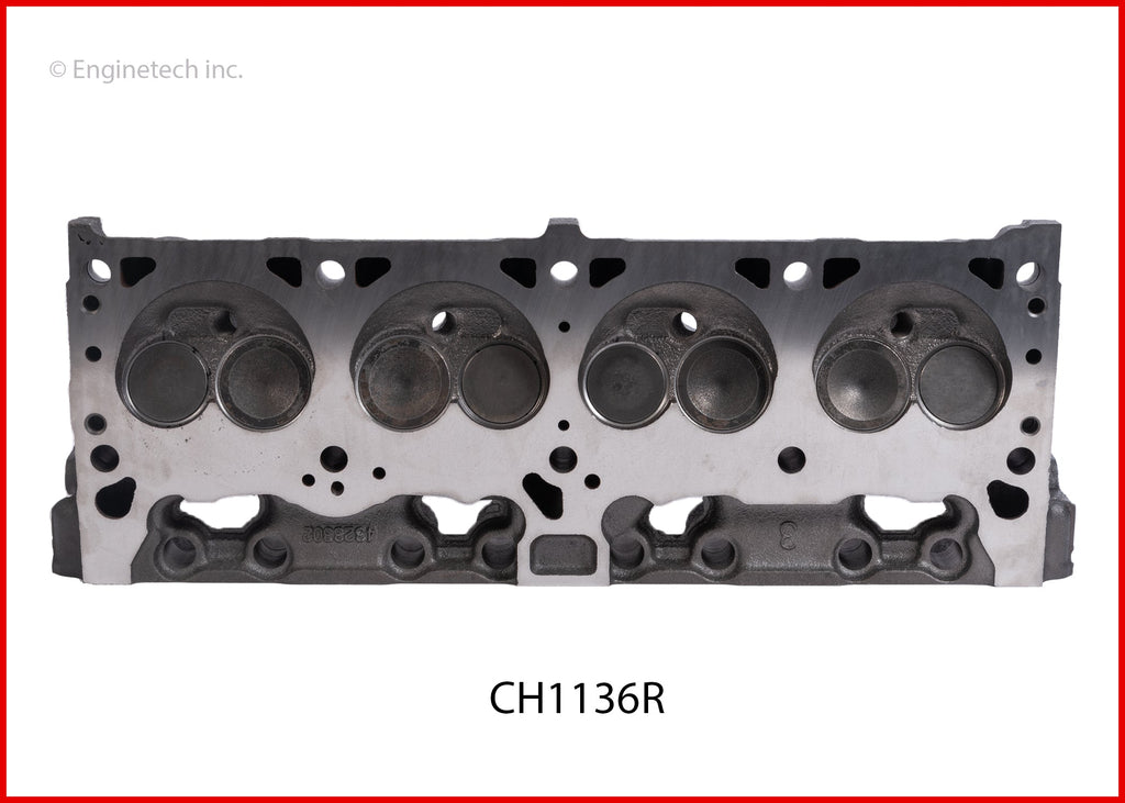 Enginetech Remanufactured Engine Cylinder Head Complete for Dodge and Chrysler Vehicles (Part No. CH1136R)