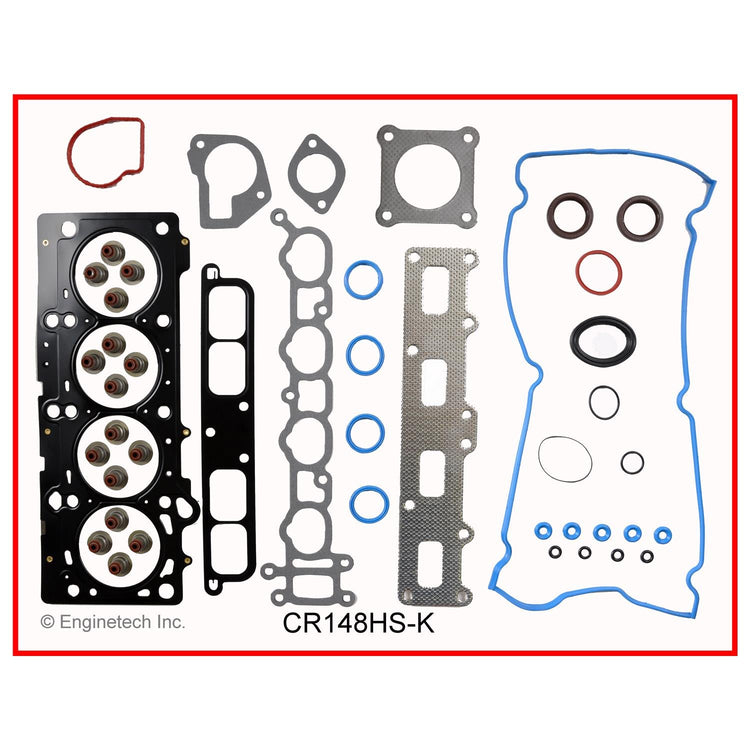 Enginetech CR148HS-KWB Engine Cylinder Head Gasket Set for GMC and Chevrolet Vehicles with Head Bolts