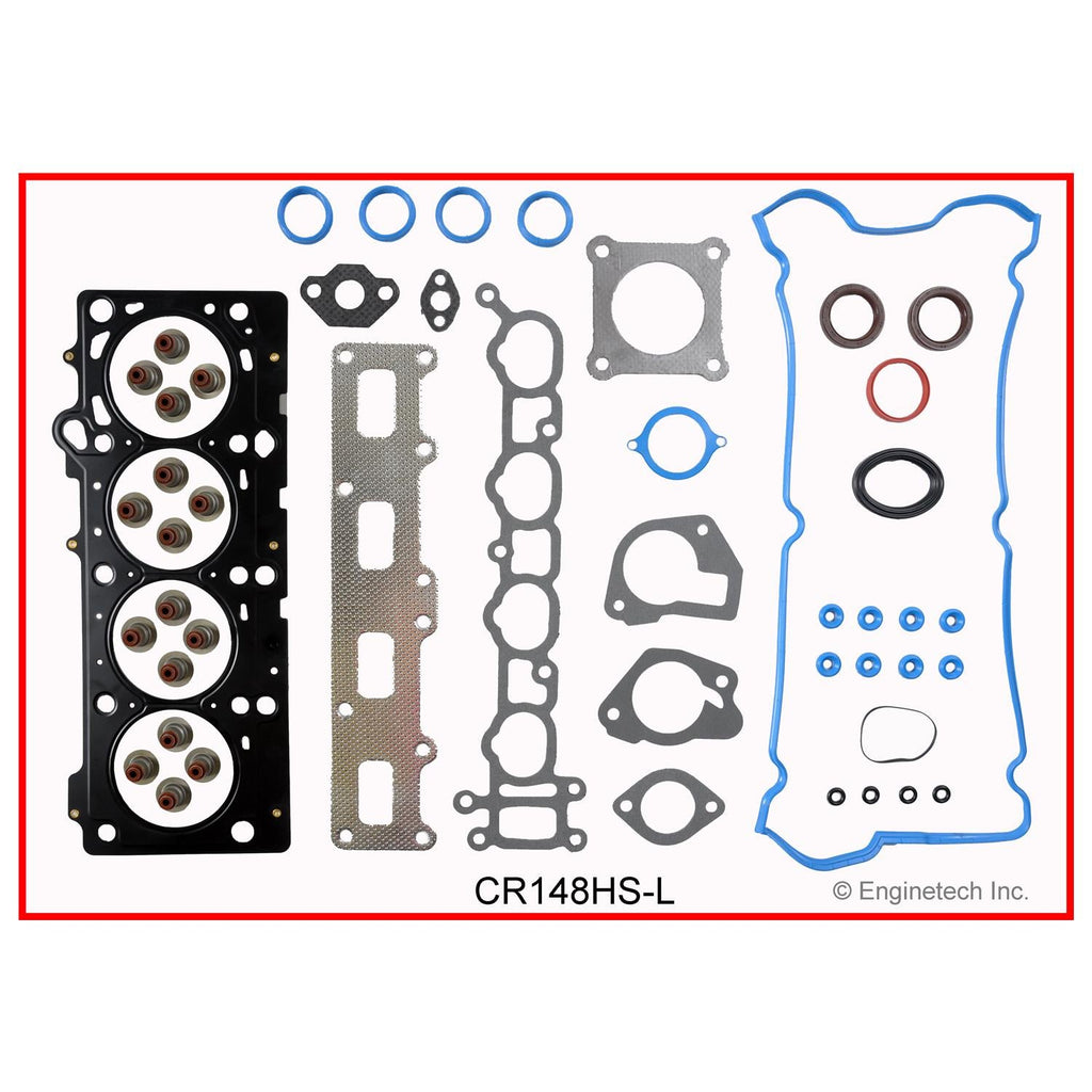 Enginetech CR148HS-LWB Engine Cylinder Head Gasket Set for GMC and Chevrolet Vehicles with Head Bolts