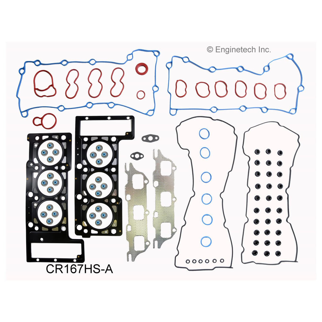 Enginetech CR167HS-A Engine Cylinder Head Gasket Set for Dodge and Chrysler Vehicles