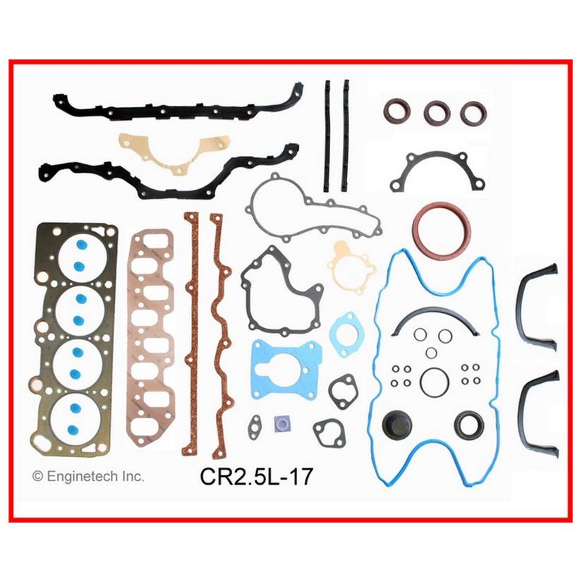 Enginetech CR2.5L-17 Engine Full Gasket Set for Dodge and Chrysler Vehicles