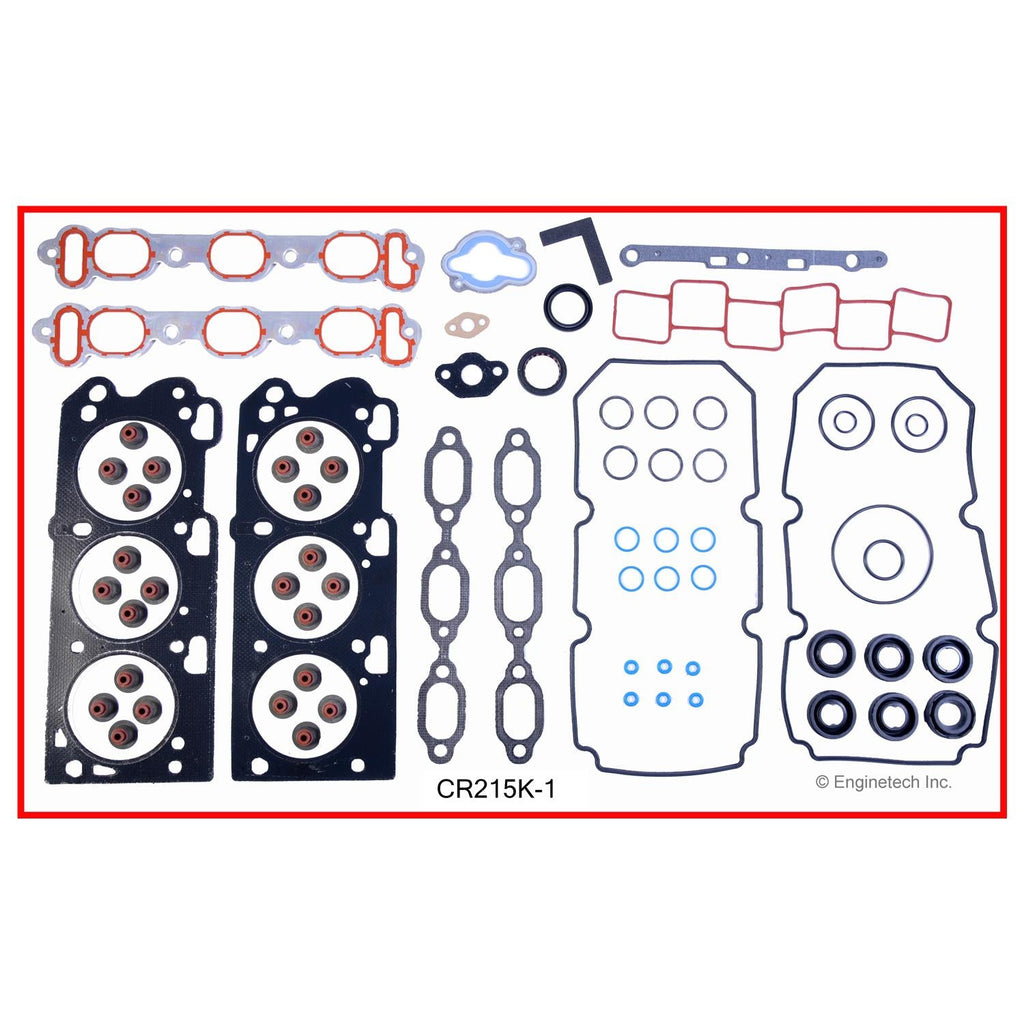 Enginetech CR215K-1 Engine Full Gasket Set for Dodge and Chrysler Vehicles
