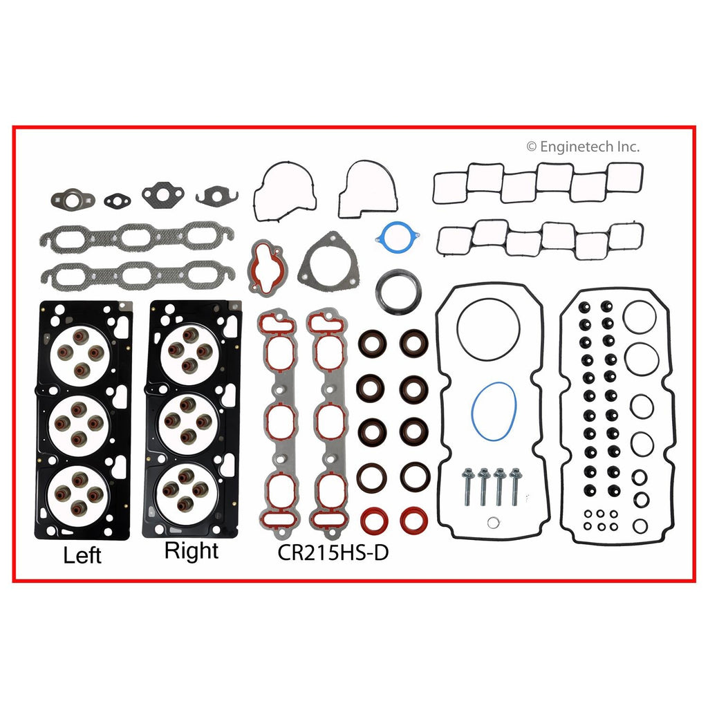 Enginetech CR215K-3 Engine Full Gasket Set for Dodge and Chrysler Vehicles