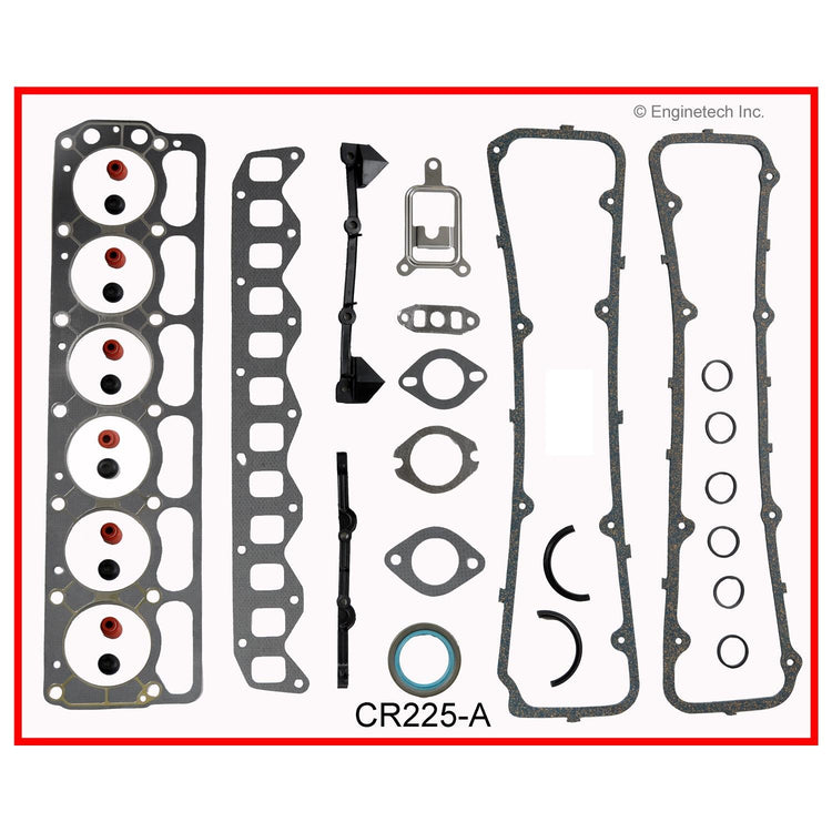 Enginetech CR225-A Engine Full Gasket Set for Dodge and Chrysler Cars and Trucks